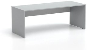 DREVONA Kancelársky stôl LUTZ 200x80 šedá + biela