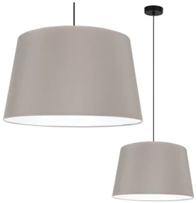 Závesné svietidlo Gaja, 1x béžové textilné tienidlo, (fi 44cm), b