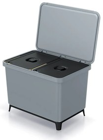 Odpadkový kôš, 2 x 23 l, sivá