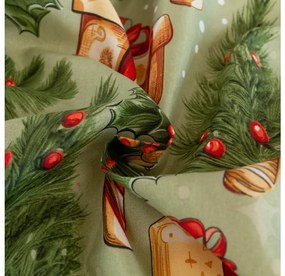 Obliečky z mikrovlákna CHRISTMAS PRESENTS zelené Rozmer obliečky: 70 x 90 cm | 140 x 200 cm