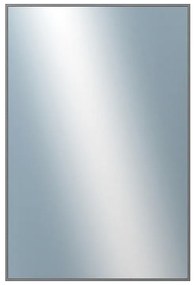 DANTIK - Zrkadlo v rámu, rozmer s rámom 80x160 cm z lišty Hliník šedá drásaná (7269223)