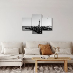 Obraz - Maják na pobreží, Santa Cruz, Kalifornia (90x60 cm)