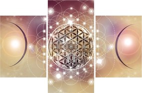 Obraz - Mandala s elementmi (90x60 cm)