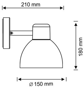 Vonkajšie nástenné svietidlo ARNE 1xE27/10W/230V IP44