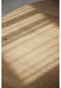 Okrúhly rozkladací jedálenský stôl v dekore duba v prírodnej farbe ø 130 cm Glenside – Rowico