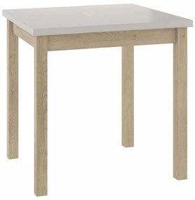 Jedálenský stôl Adam 90 x 65 cm, krémová / dub cremona
