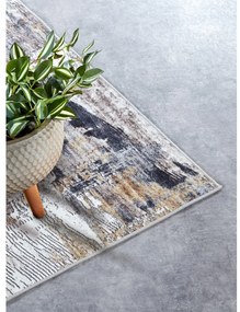 Svetlosivý koberec 200x290 cm Malard Anthracite Gold – Elle Decoration