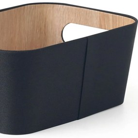 Kitchisimo Set 2 úložných košíkov 26 × 18 × 11 cm, čierna, S