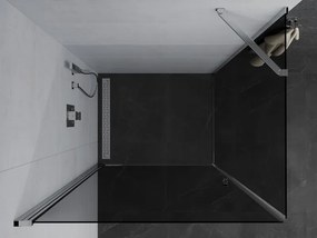 Mexen Pretoria sprchovací kút 80x120cm, 6mm sklo, chrómový profil-šedé sklo, 852-080-120-01-40