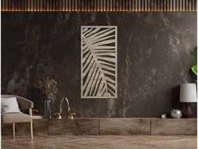 drevko Moderný obraz Palmový list Rozmer obrazu: 44,5 x 22 cm, Farba dekorácie: Čierna