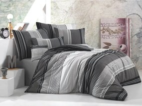 Bavlnené obliečky Sorento Black 200x220/2x70x90 cm