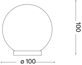 Ideal Lux - LED Stolná lampa MAPA 1xG9/3W/230V pr. 10 cm biela