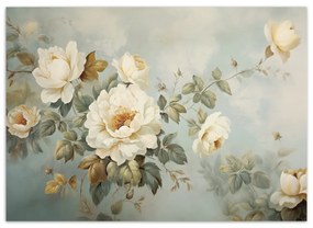 Fototapeta, Vintage jarní květiny - 300x210 cm