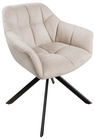 Stolička Papillon champagne otočná