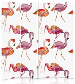 Gario Paraván Plameniaky Rozmery: 145 x 170 cm, Prevedenie: Otočný paraván 360°