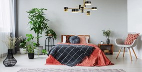 Toolight Toolight, LED stropné svietidlo APP1002-6C, zlatá-čierna, OSW-06151