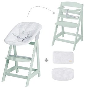 roba Detská vysoká stolička Born Up Zickzack 2 v 1 (mentolová)  (100366796)