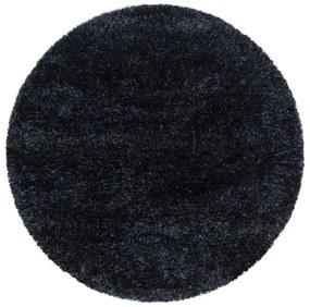 Ayyildiz Kusový koberec BRILLIANT 4200, kulatý, Černá Rozmer koberca: 160 cm KRUH