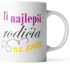 Sablio Hrnček Tí najlepší rodičia na svete - 200 ml - espresso