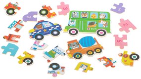IKO Detské puzzle Autá – 30 dielikov