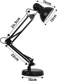 BERGE LED kresliaca lampa E27 - PARIS