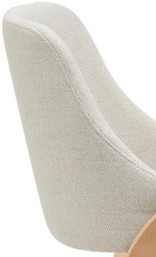 Jedálenská stolička Vangale - látka - Natura / Krémová