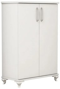 Skrinka na topánky ASTA 100x72 cm biela