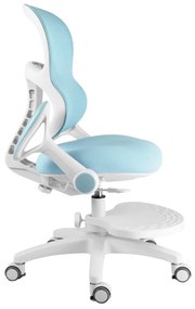 Detská rastúca stolička Neoseat JUNI 006 — látka, prateľný poťah, modrá