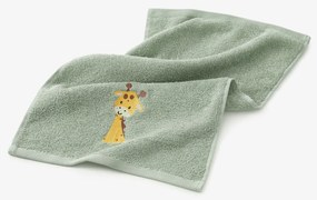Goldea detský froté uterák - žirafa na šalvii 30 x 50 cm