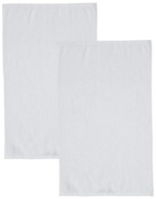 Biele rýchloschnúce/froté bavlnené osušky v súprave 2 ks 90x140 cm Quick Dry – Catherine Lansfield