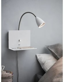 Markslöjd 107140 - Stmievateľné nástenné svietidlo s USB LOGI 1xGU10/7W/230V