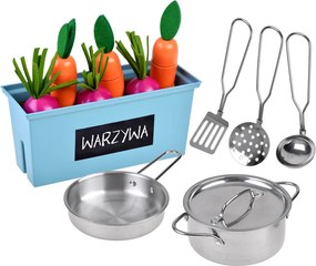 JOKOMISIADA Loft Drevená detská kuchynka s chladničkou ZA4129