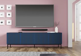 TV skrinka/stolík F 4D 200 Rowanna (čierna + tmavomodrá). Akcia -20%. Vlastná spoľahlivá doprava až k Vám domov. 1125069