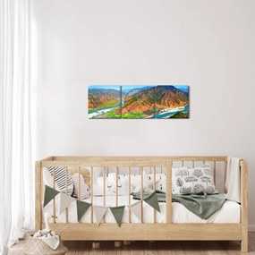 Obraz - River Yangtze (s hodinami) (90x30 cm)