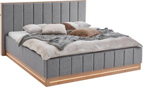 XXXLutz ČALÚNENÁ POSTEĽ, 180/200 cm, sivá Chameo - Online Only spálne - 000101028202