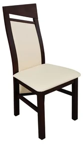 Stolička JK61, Morenie: wenge, Dostupné poťahy: ekokoža Soft 029