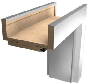 Obložková zárubňa DRE 80 cm pre hrúbku steny 7,5-9,5 cm ľavá O1BM80L