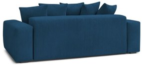 Tmavomodrá menčestrová pohovka 280 cm Voltaire – Bobochic Paris