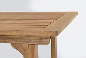Rozkladací záhradný stôl noemi 120 - 160 x 70 cm MUZZA