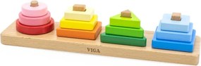 Kocky s triedičom tvarov Viga 44686 geometrické obrazce