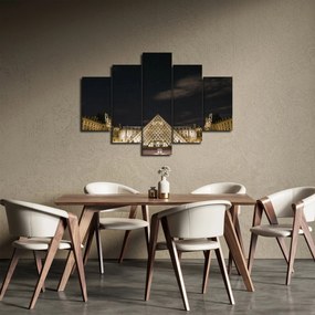 Obraz - Louvre v noci (150x105 cm)
