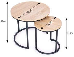 Sada 2 konferenčných stolíkov LOFT