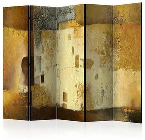 Paraván - Golden Oddity II [Room Dividers] Veľkosť: 225x172, Verzia: Akustický