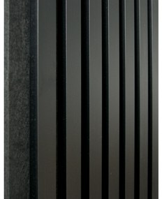 TRENDIE 3D Drevené lamely na stenu 275x30 cm - ČIERNE