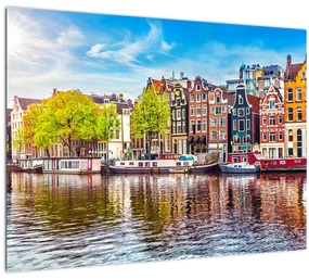 Obraz - Tancujúce domy, Amsterdam (70x50 cm)