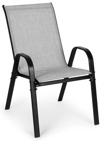 Sada 2 záhradných stoličiek na terasu, balkón, svetlošedé,  MultiGarden
