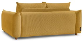 Žltá rozkladacia pohovka 214 cm Ernest – Bobochic Paris