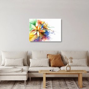 Sklenený obraz - Kvetina (70x50 cm)