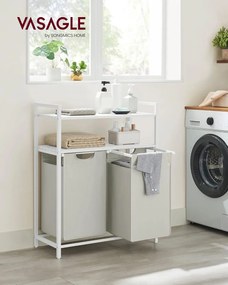 Koš na prádlo Vasagle Ovules Lonels bílý