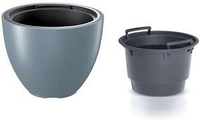 Kvetináč s vkladom HEOSE III svetlo šedý